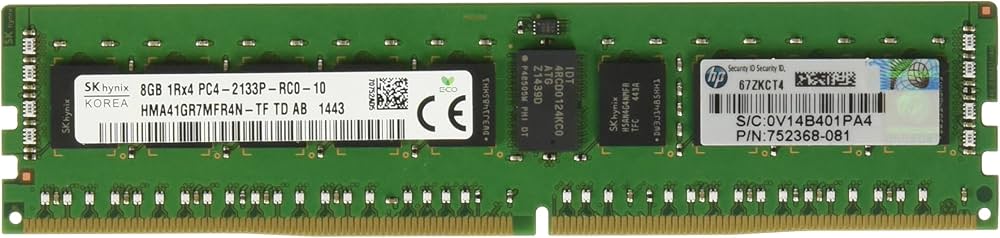 Amazon | HP(Enterprise) 726718-B21 [8GB 1Rx4 PC4-2133P-R Memory